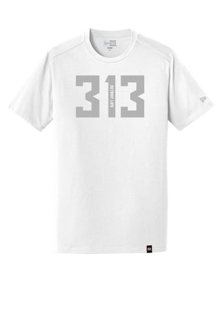 Womens Detroit Life 313 T Shirt S / Graphite/Silver